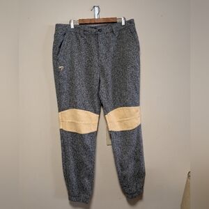 Pink Dolphin Men’s Jogger Pants Gray/Beige Size 36